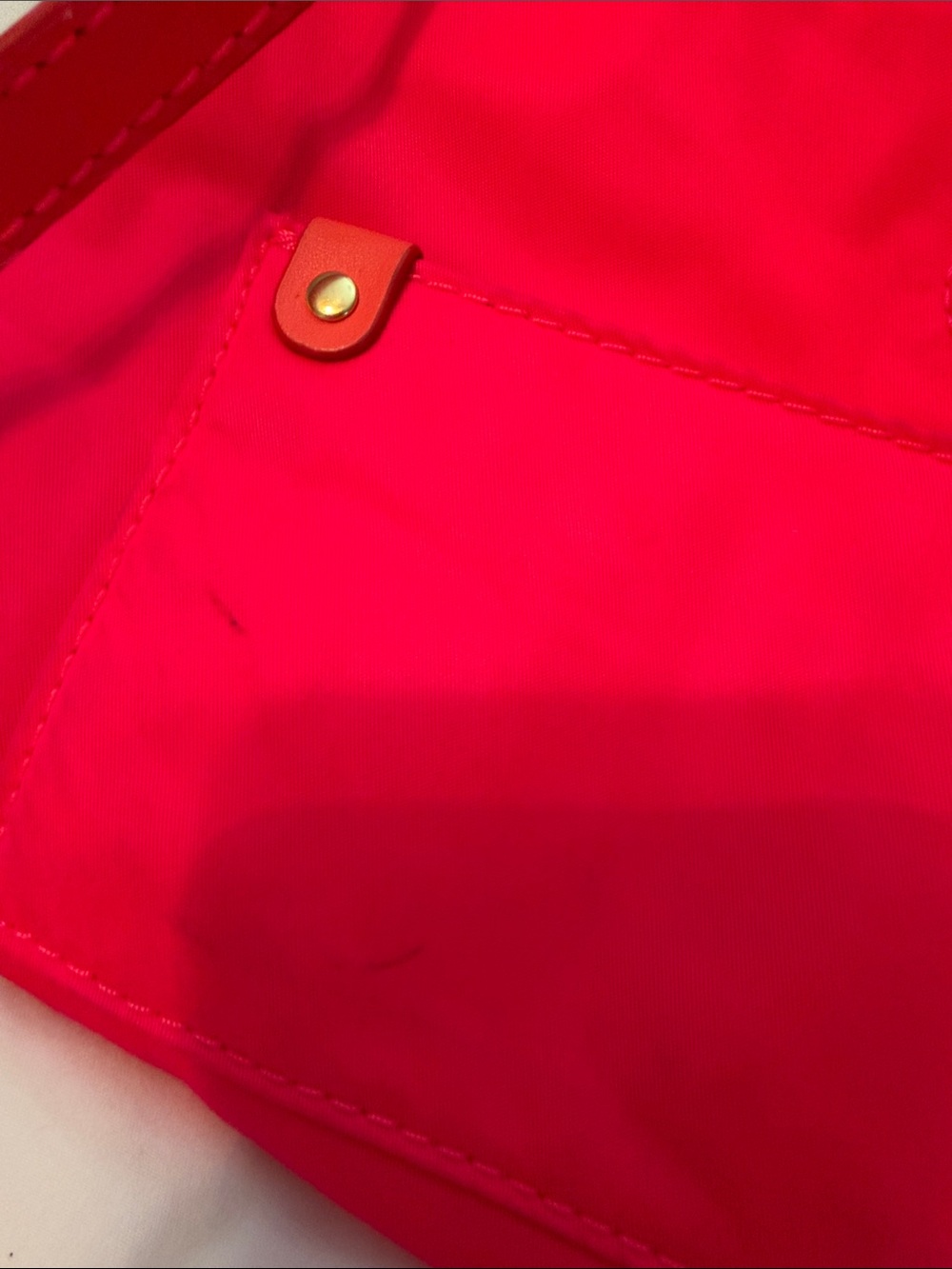 Marc by Marc Jacobs Preppy Natasha Nylon Crossbody in PINK with Orange Trim - Picture 12 of 12